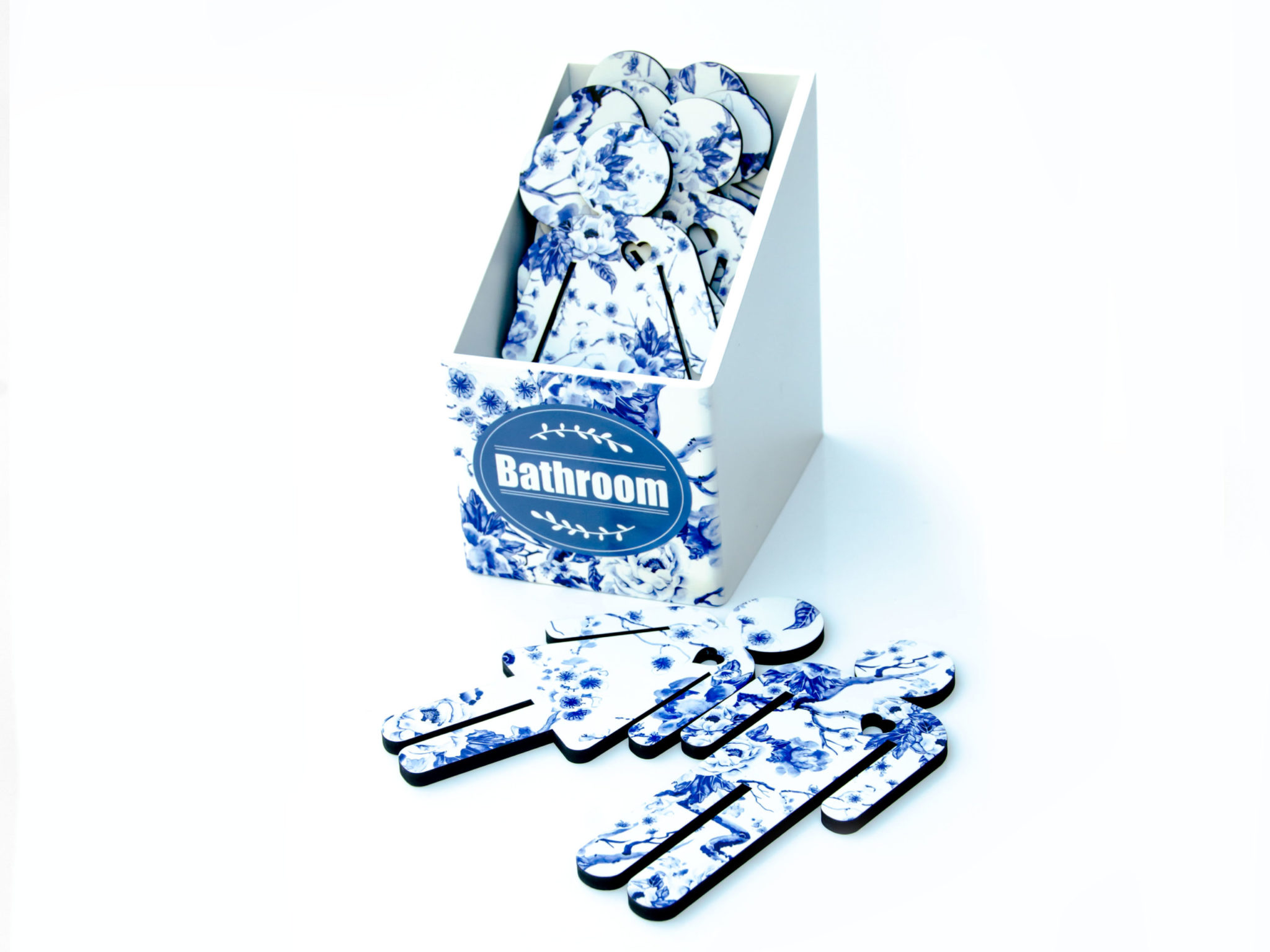 Smalls_HISHER_DisplayBox1 Blue Delft His&Her Bathroom + Display Box - Image 1