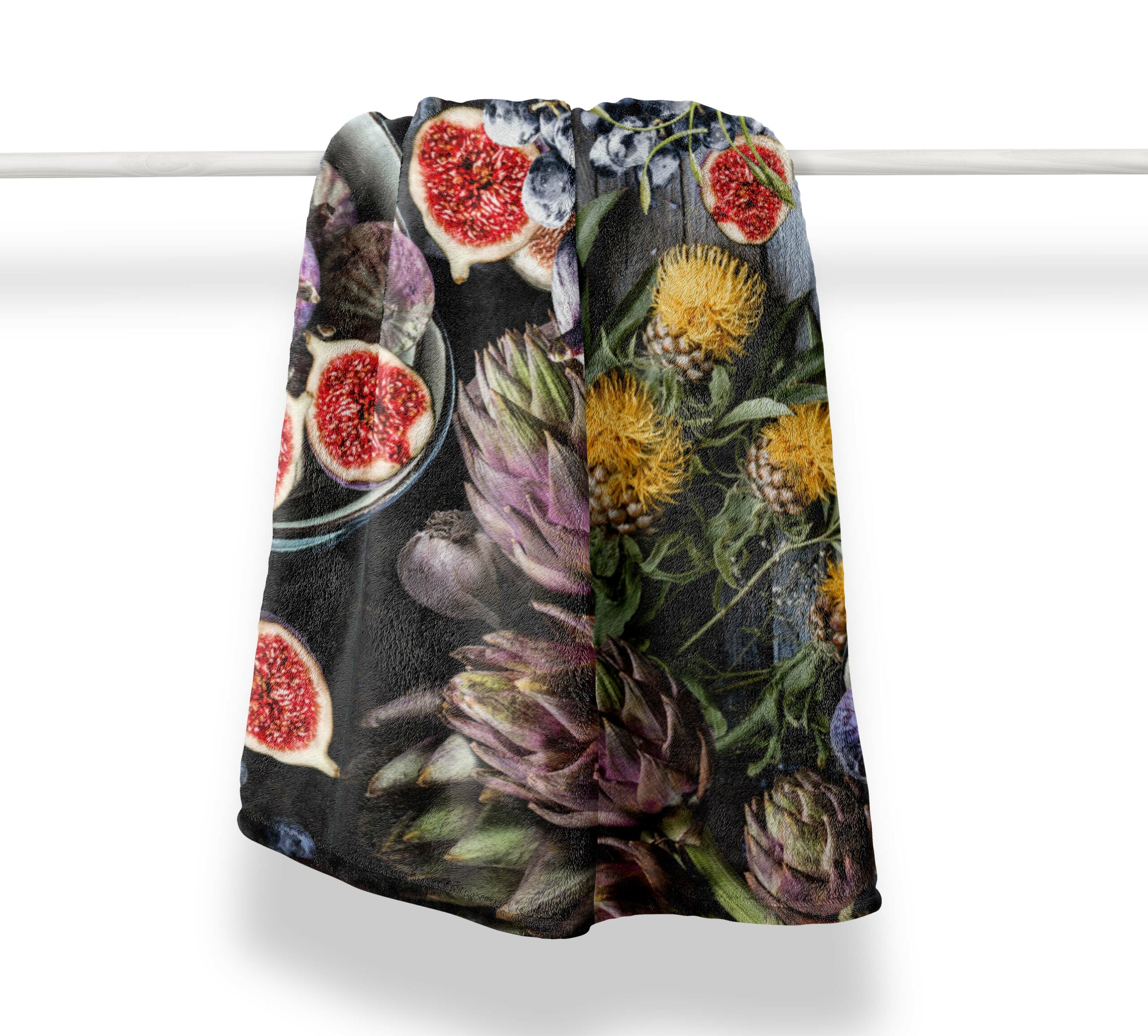 Fig_blanket_9 Fleece Blanket - Figs & Pincushions - Image 1