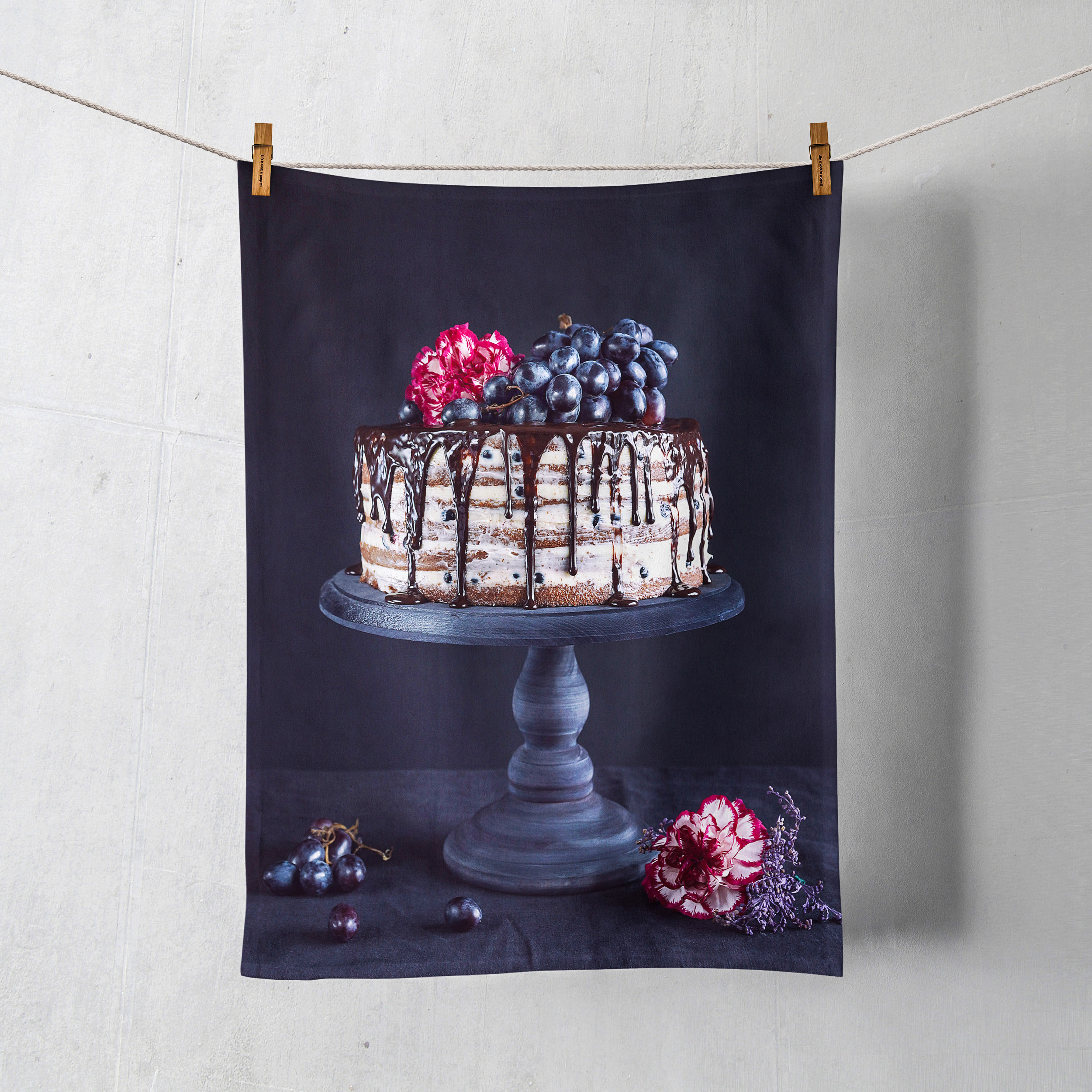 _FoodTowel_cake_floral