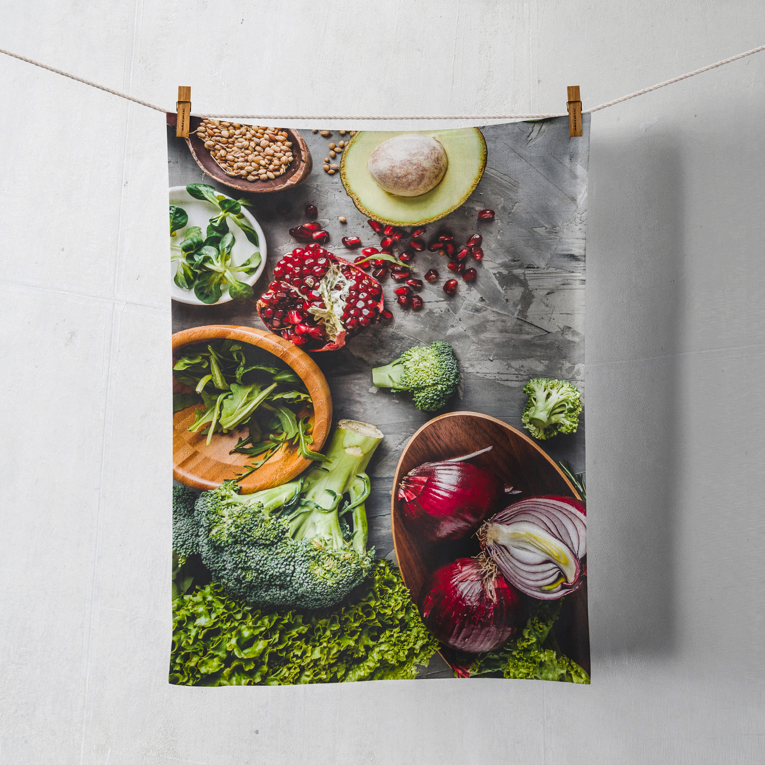 _FoodTowel_vegatable_Pomegranate