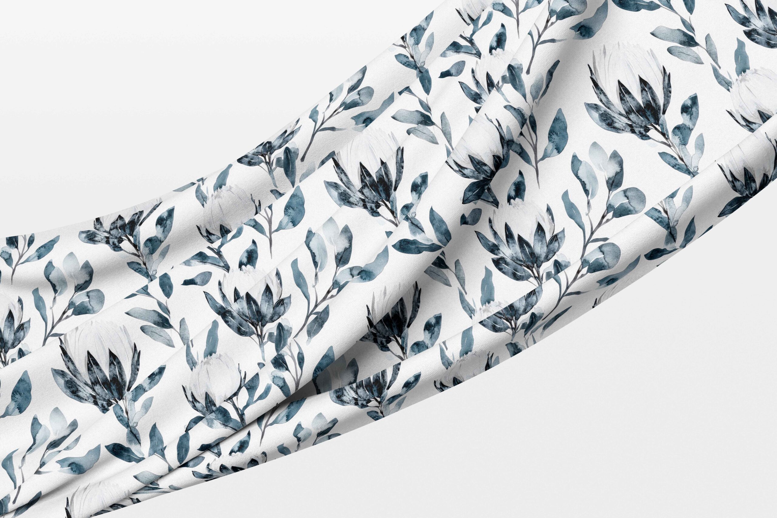 _____Tablecloth_ Fig1 Tablecloth - Protea Shades of Grey - Image 1