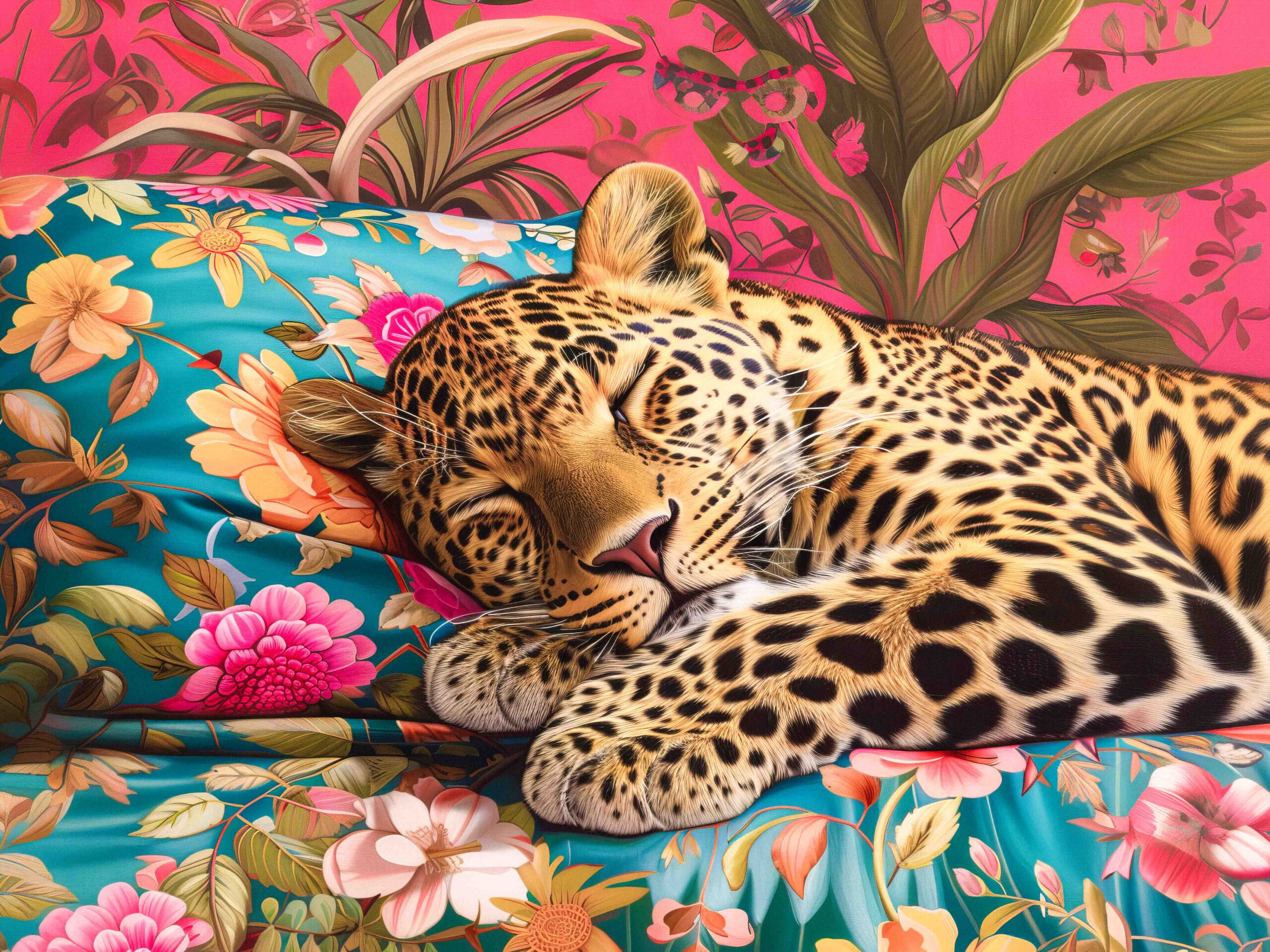 Placemat_Leopard Pillow Blue