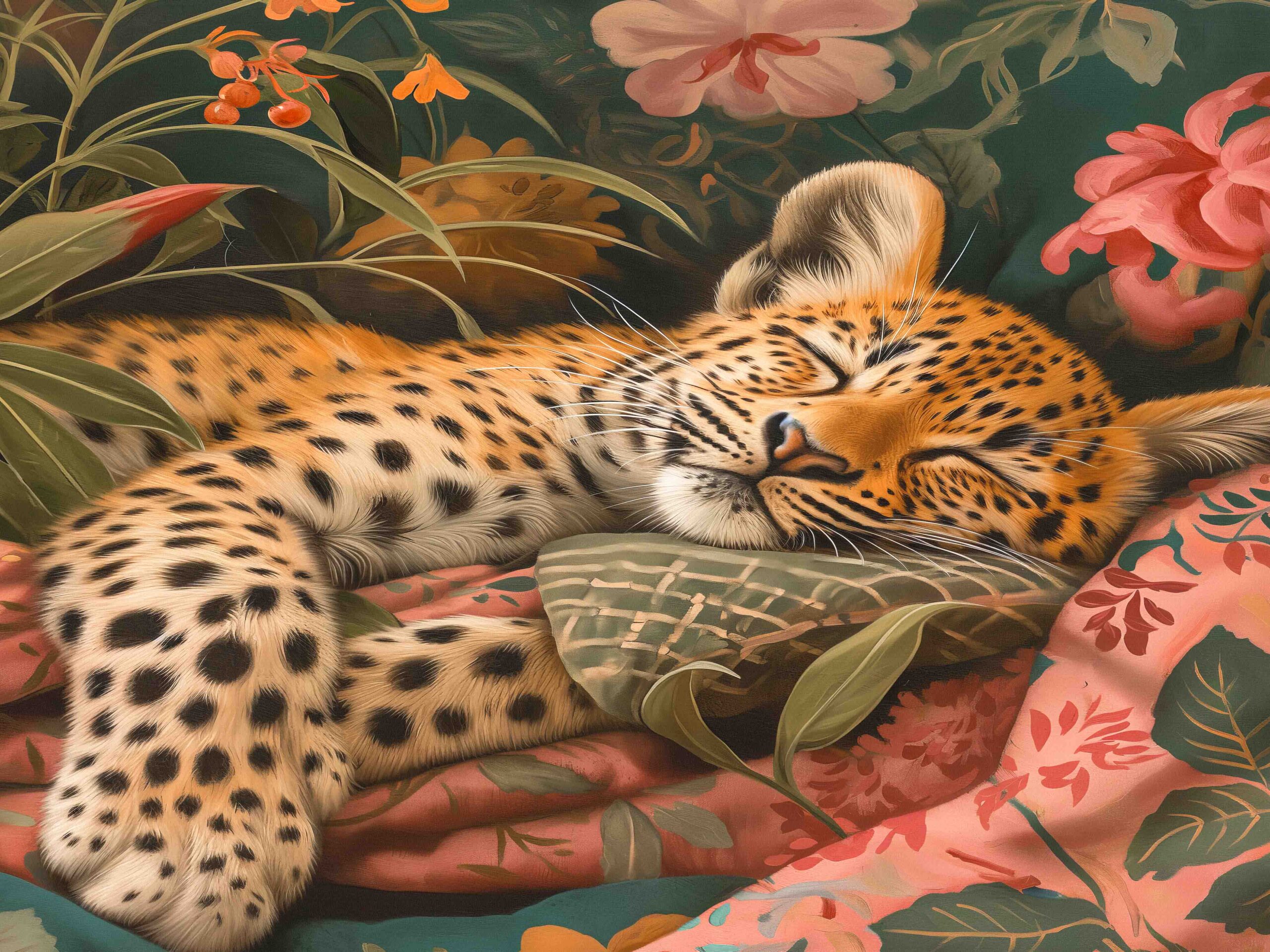 Placemat_Leopard Pillow Green