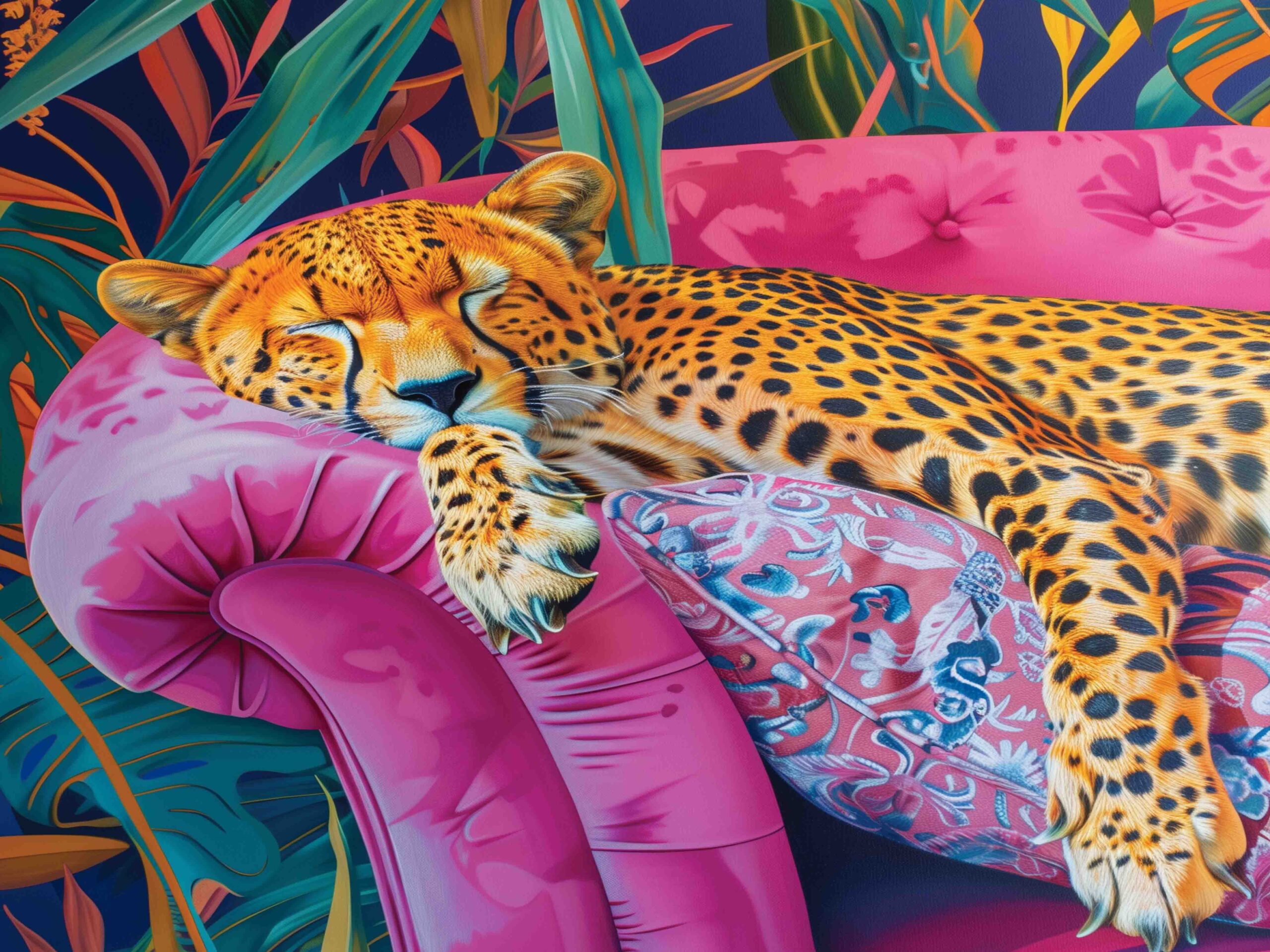 Placemat_Leopard Pillow Pink