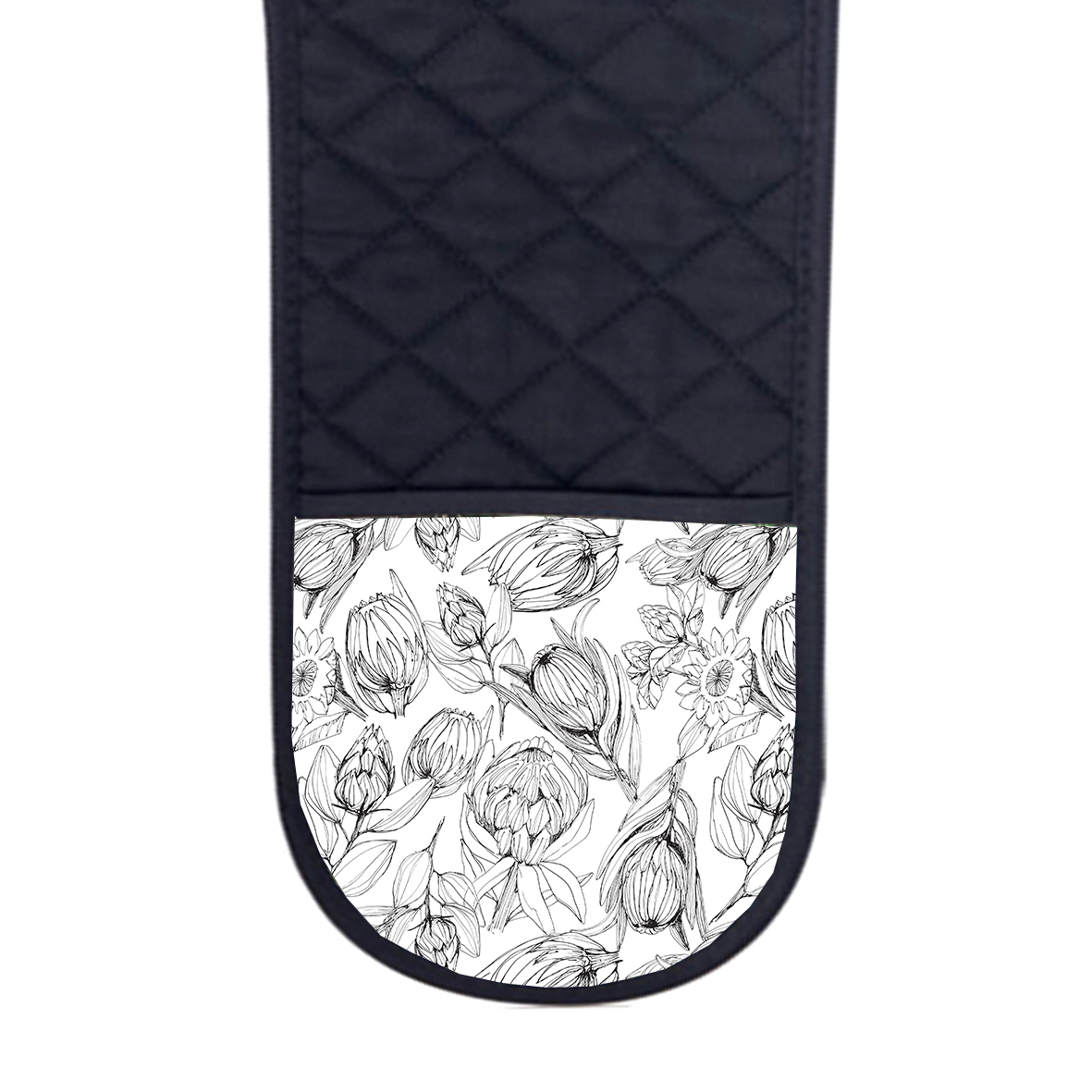 _Oven Glove17-1 Chef's Double Oven Glove - Protea Sketch - Image 1