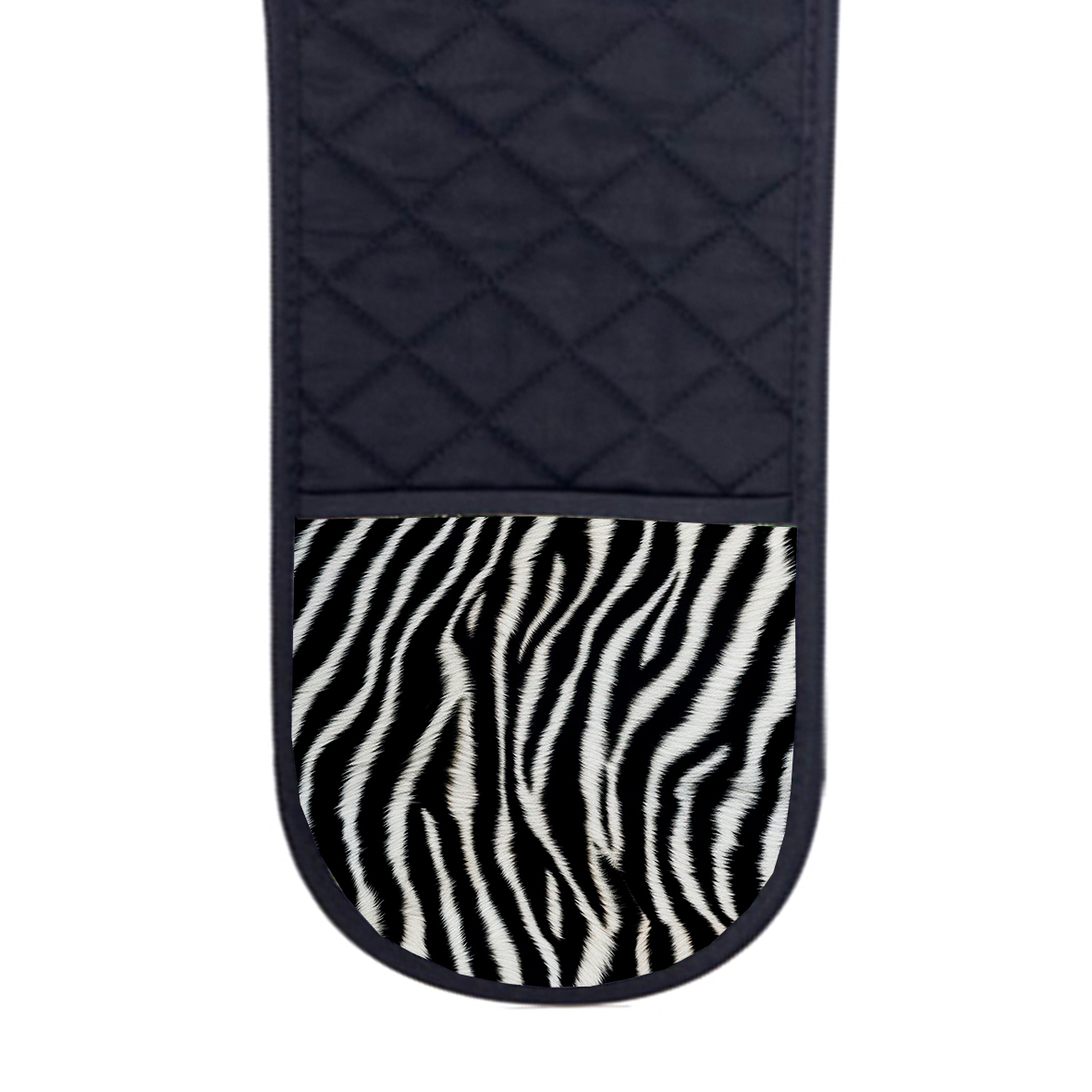 _Oven Glove6-1 Chef's Double Oven Glove - Animal Skin Zebra - Image 1