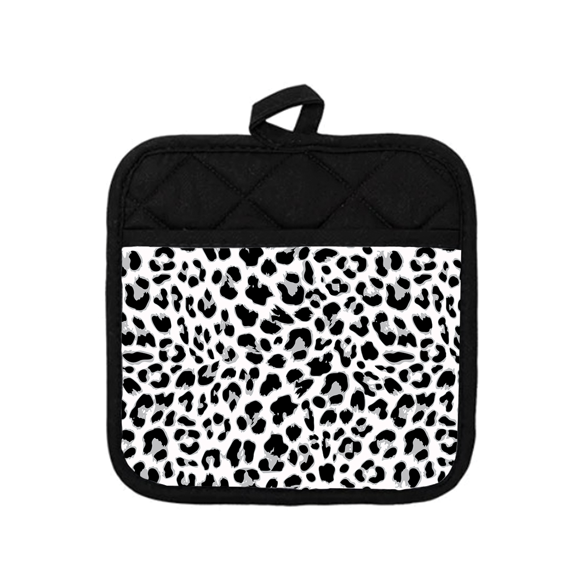 Potholder-2 Pot Holder - Animal Skin Leopard White - Image 1