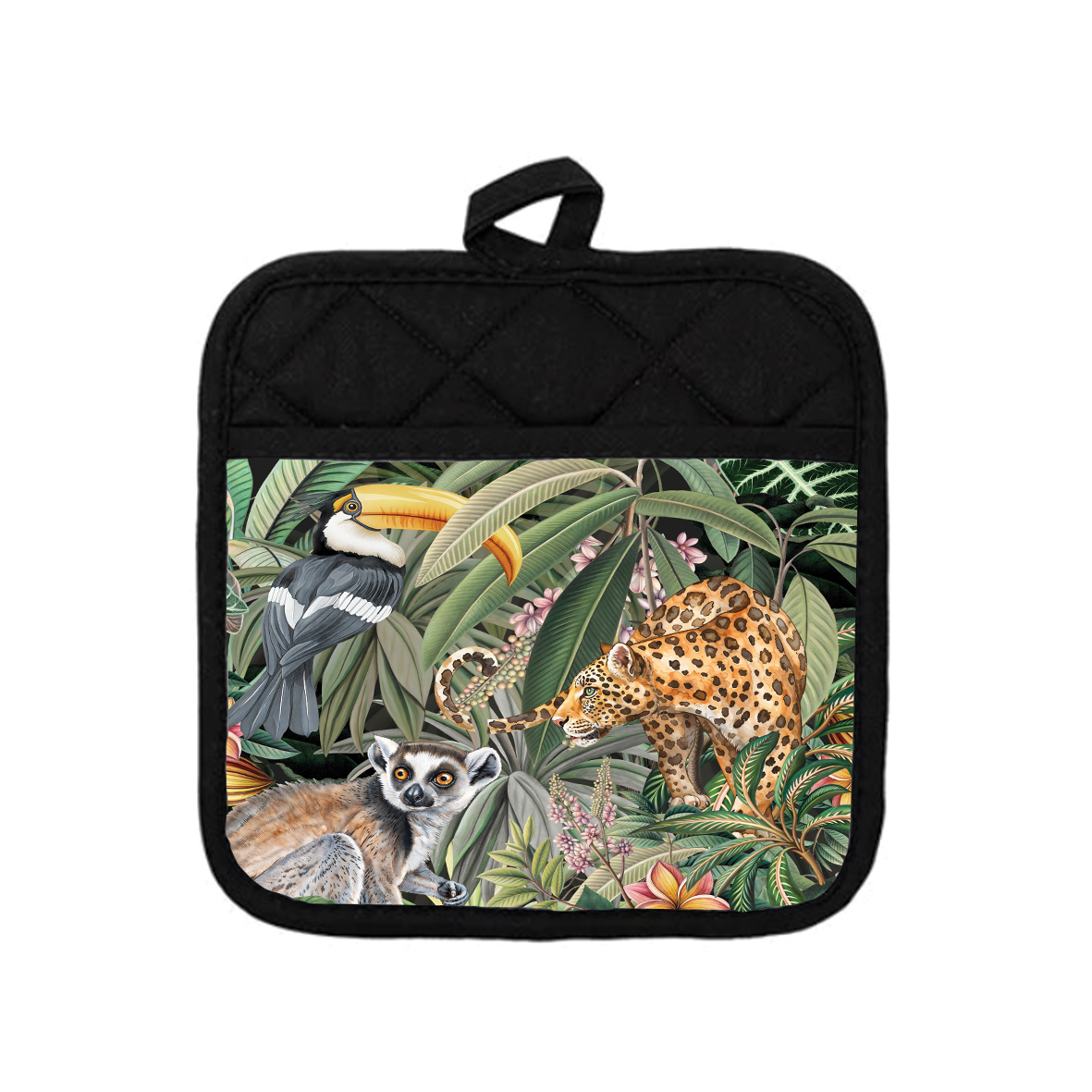 Potholder-4 Pot Holder - Jungle 1 - Image 1
