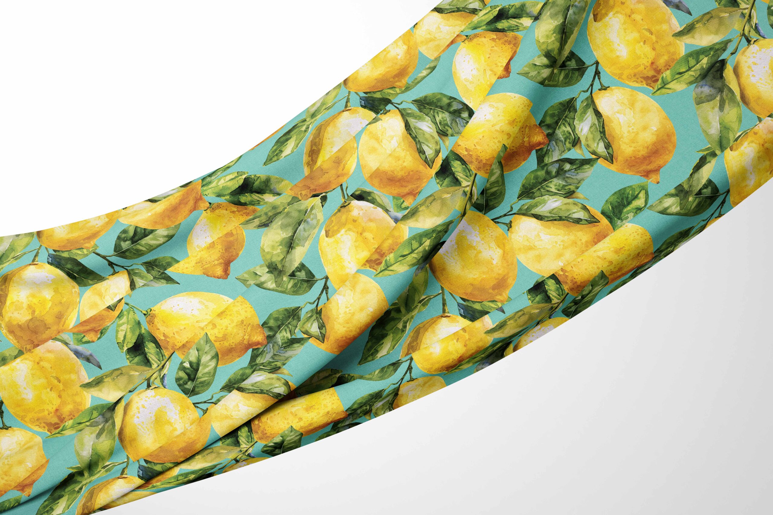 Tablecloth Aqua Lemon