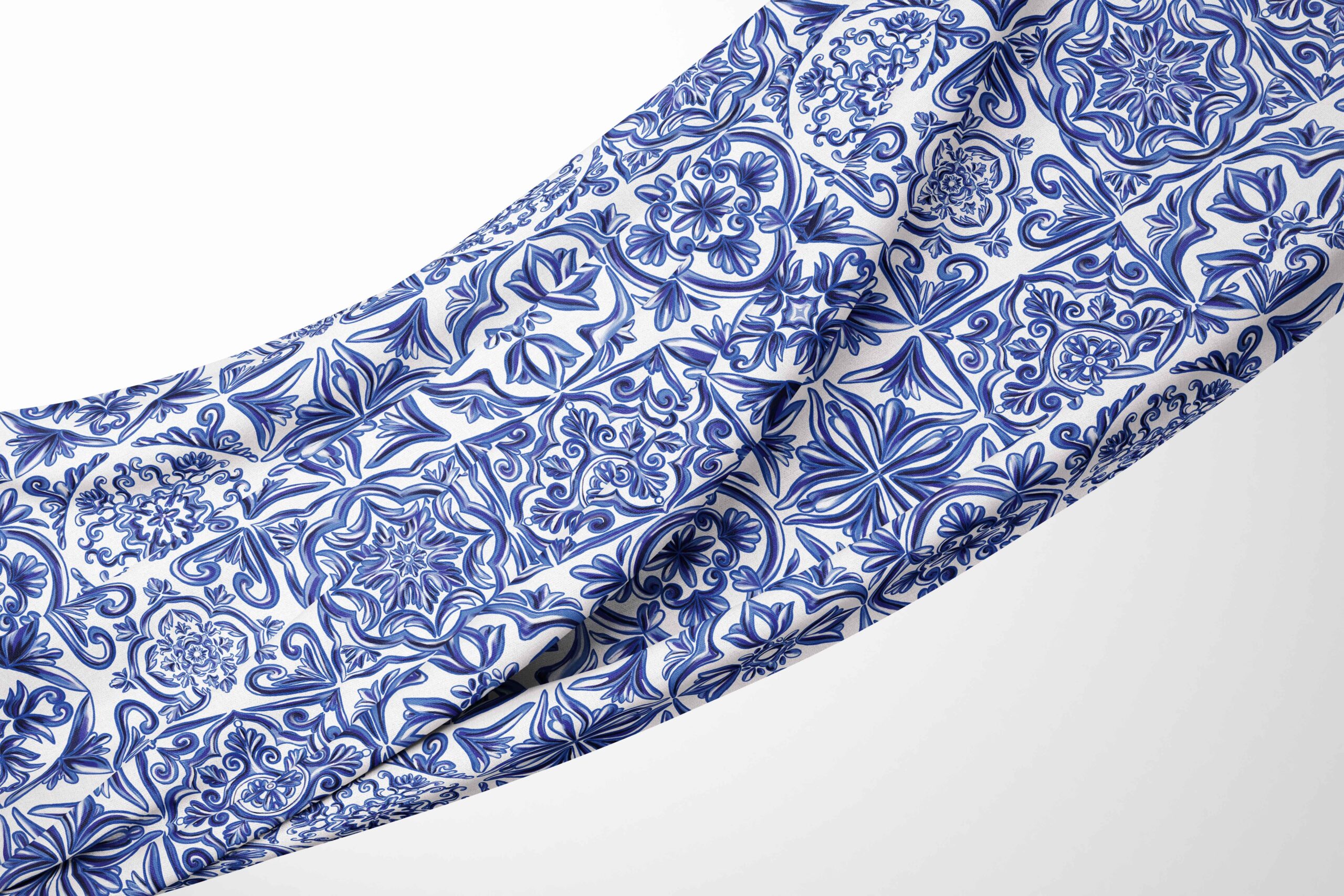 Tablecloth Blue Tiles