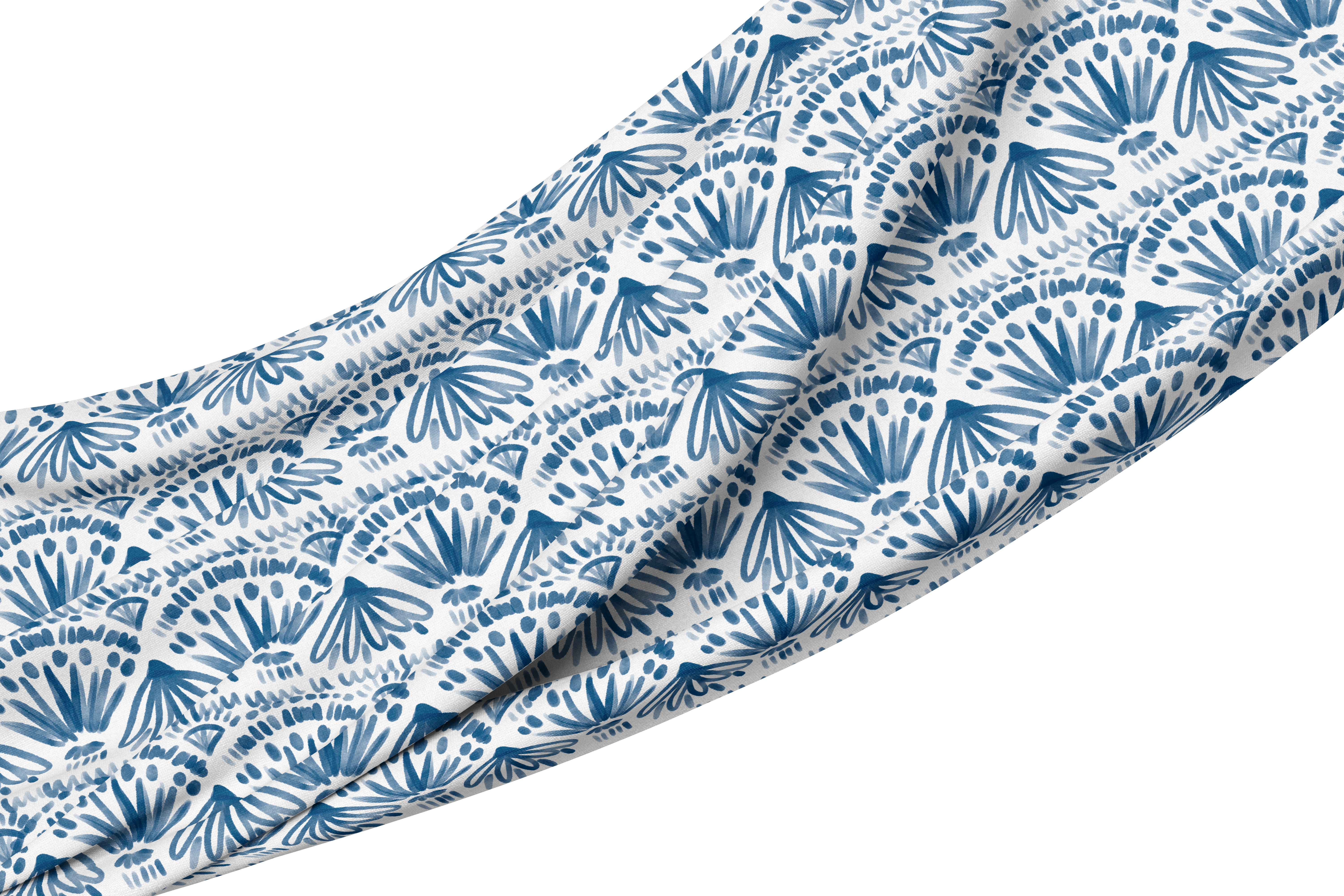 Tablecloth Blue Ink3