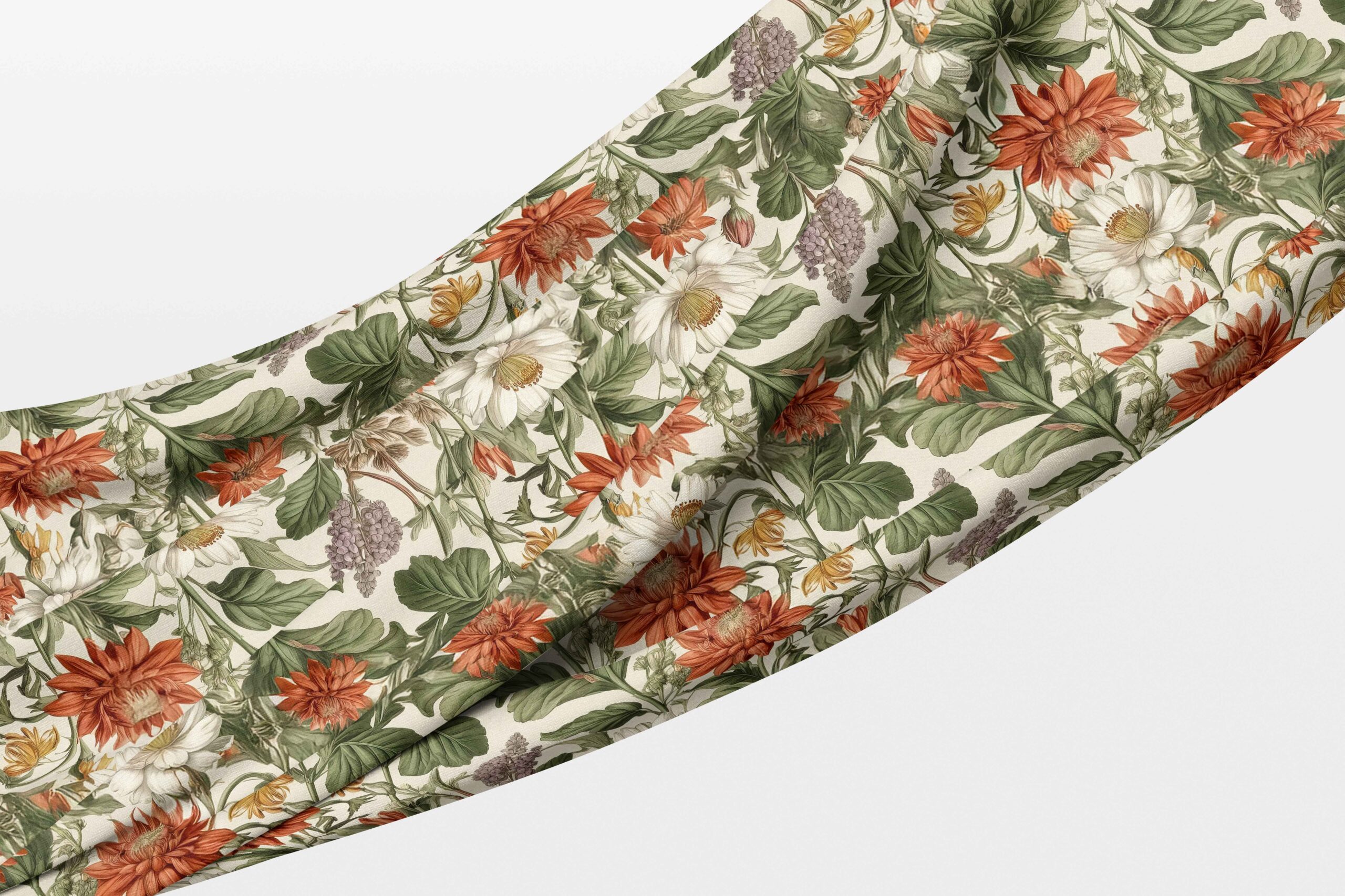 BOTANICAL white Tablecloth