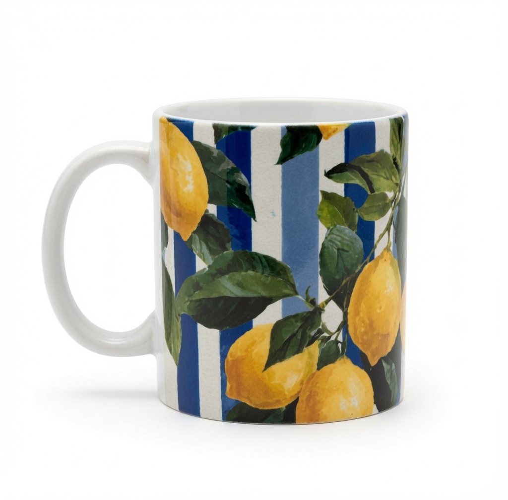pe1wF Mug Only / Amalfi Lemon Stripes - Image 1