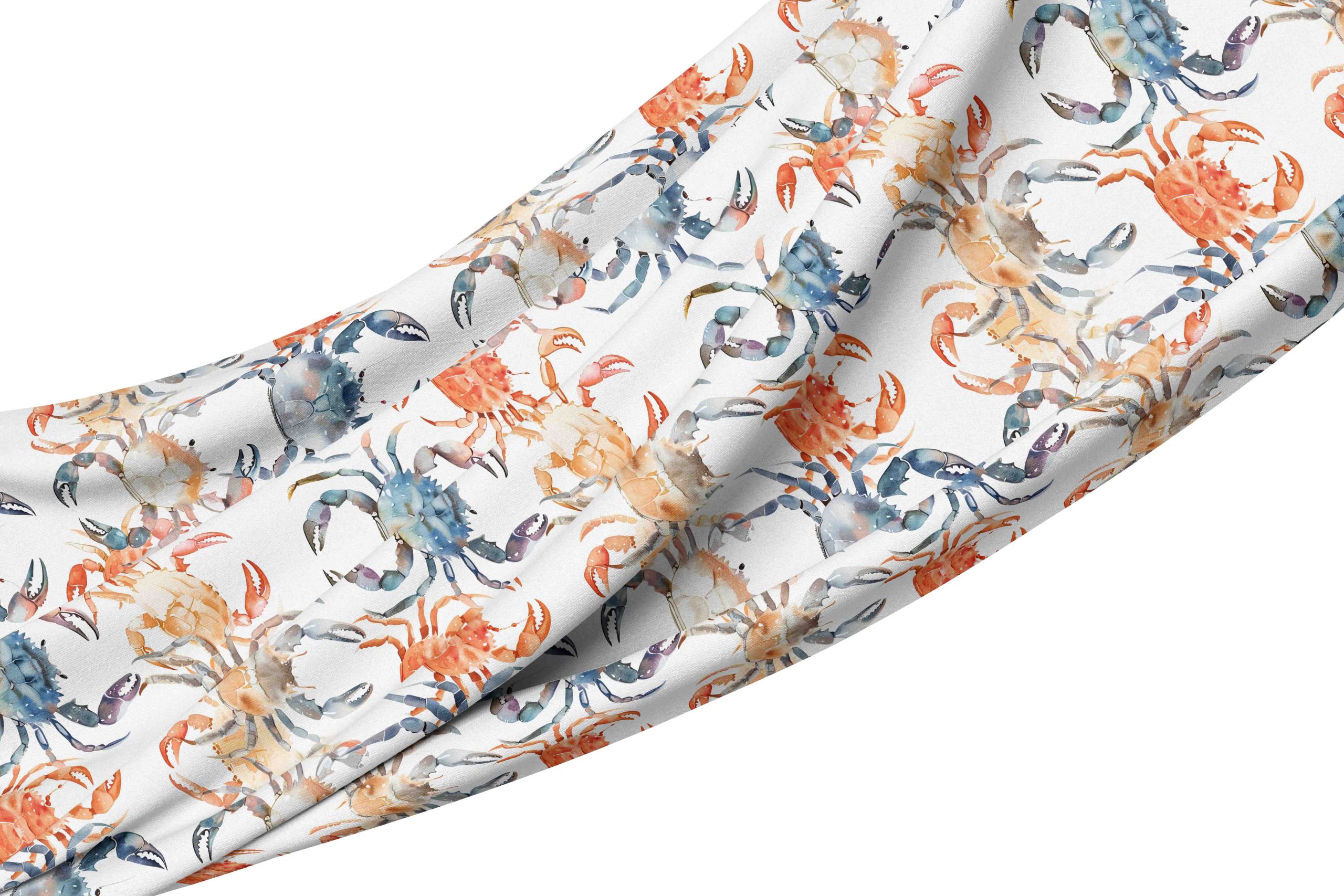 2026 crabs pastel Tablecloth - Amalfi Pastel Crabs - Image 1