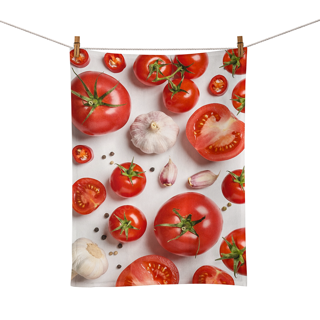 Foodtowel Tomato White3