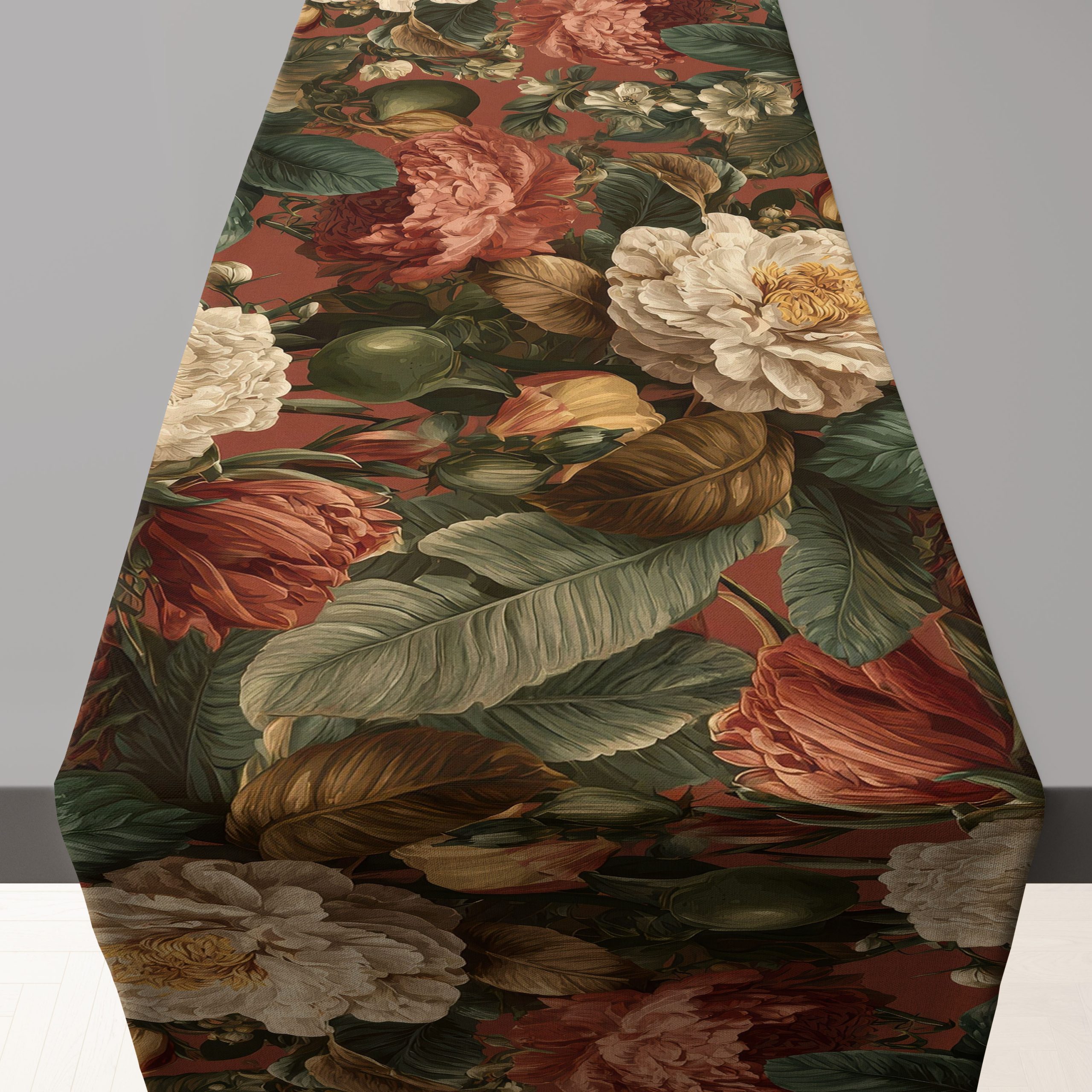 Runner rust Floral 1