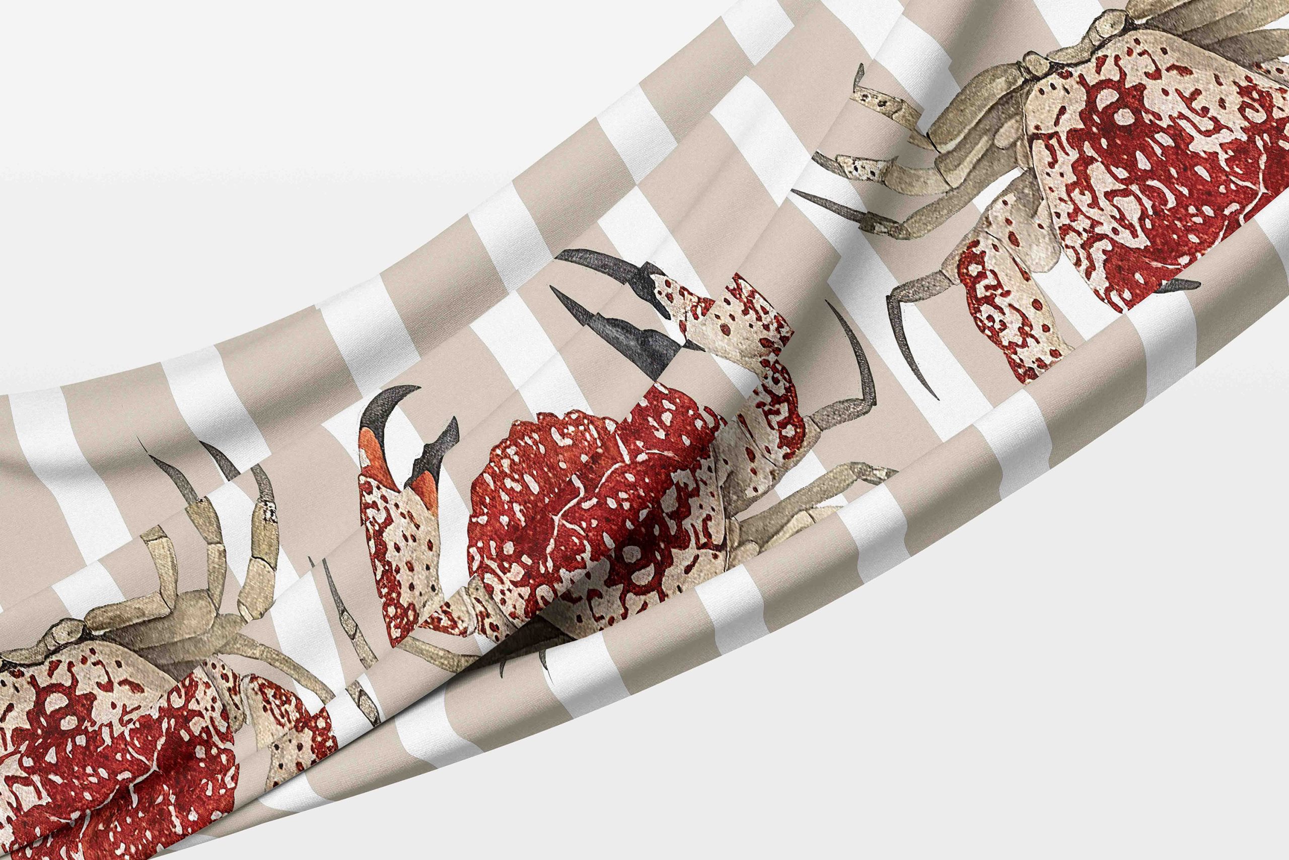 rust crab tablecloth