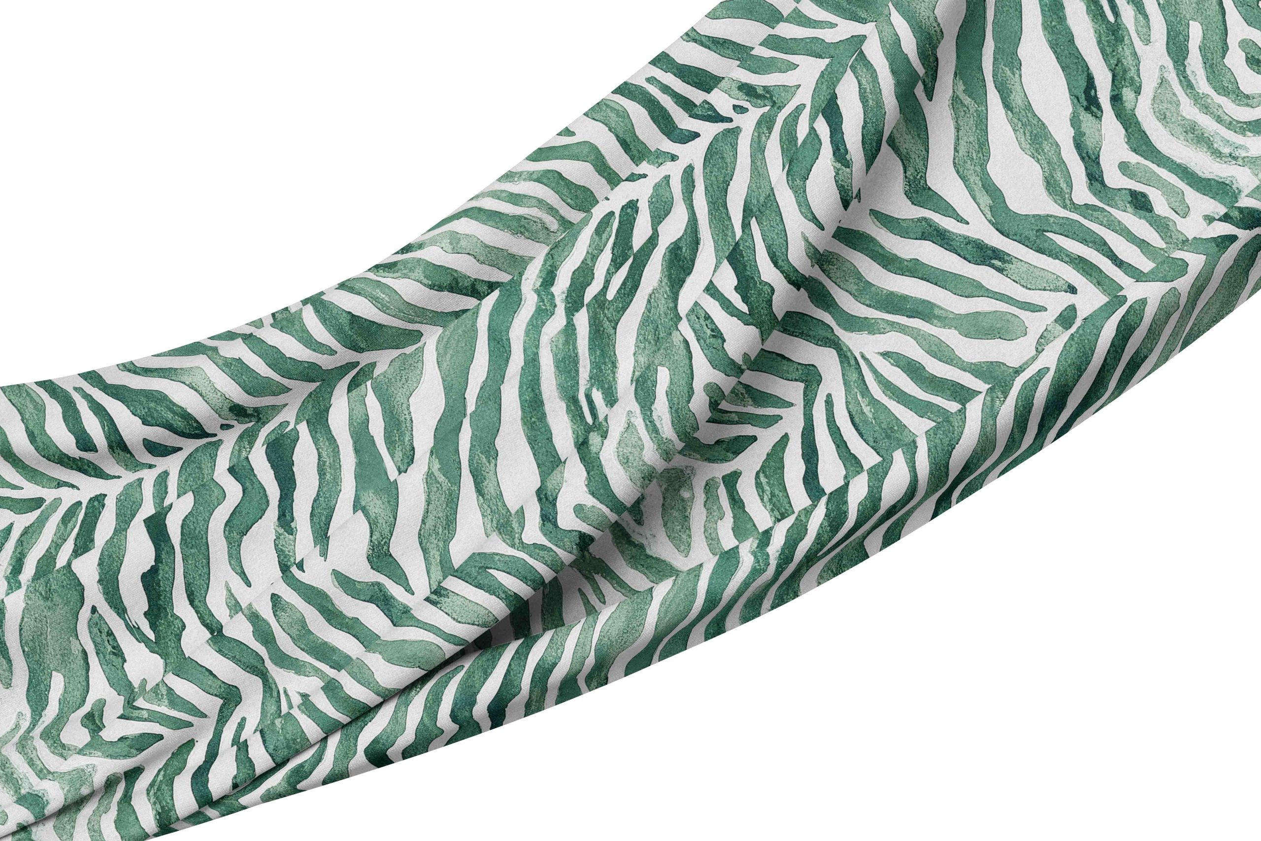 __tablecloth green Zebra