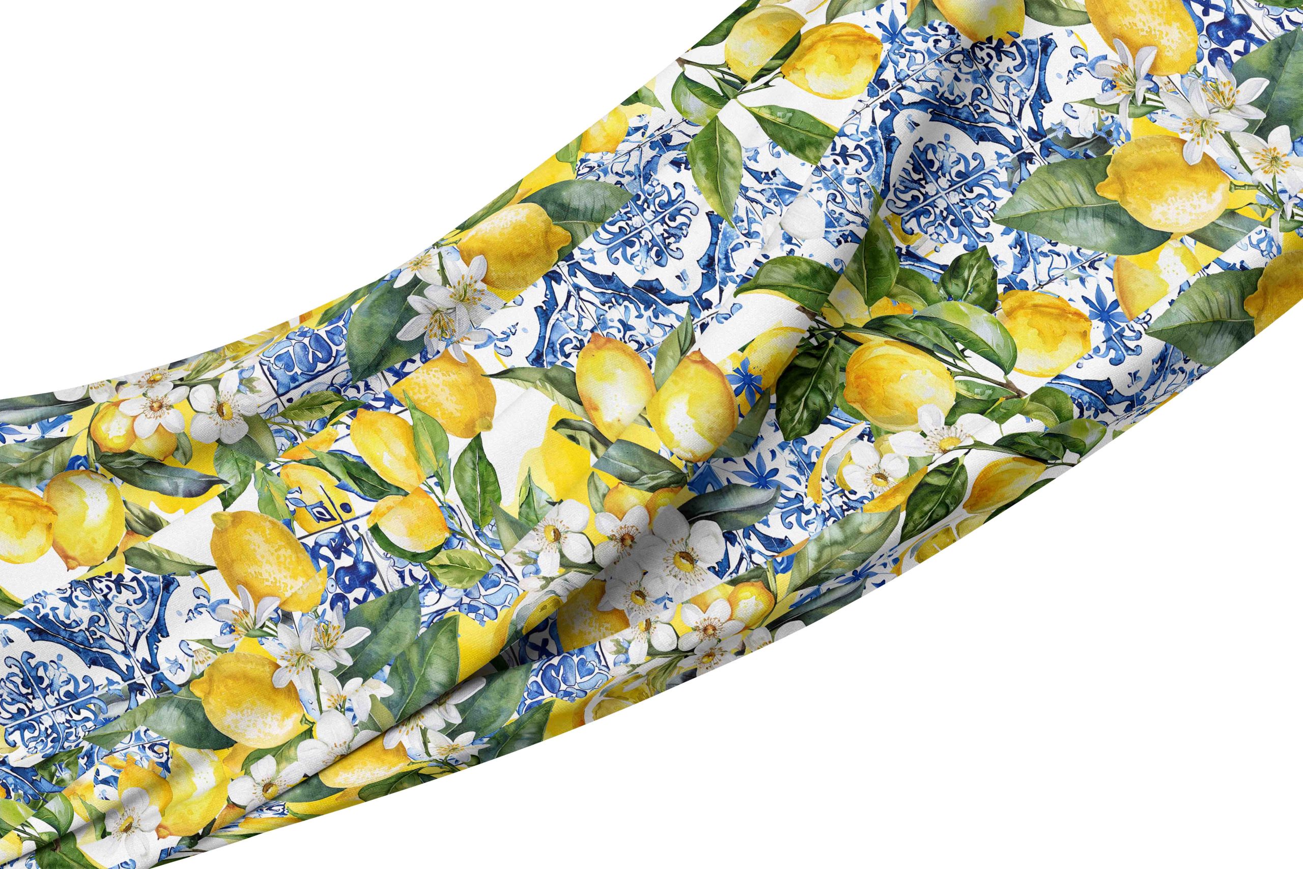 __tablecloth med lemon Tablecloth - Amalfi Med Lemon - Image 1