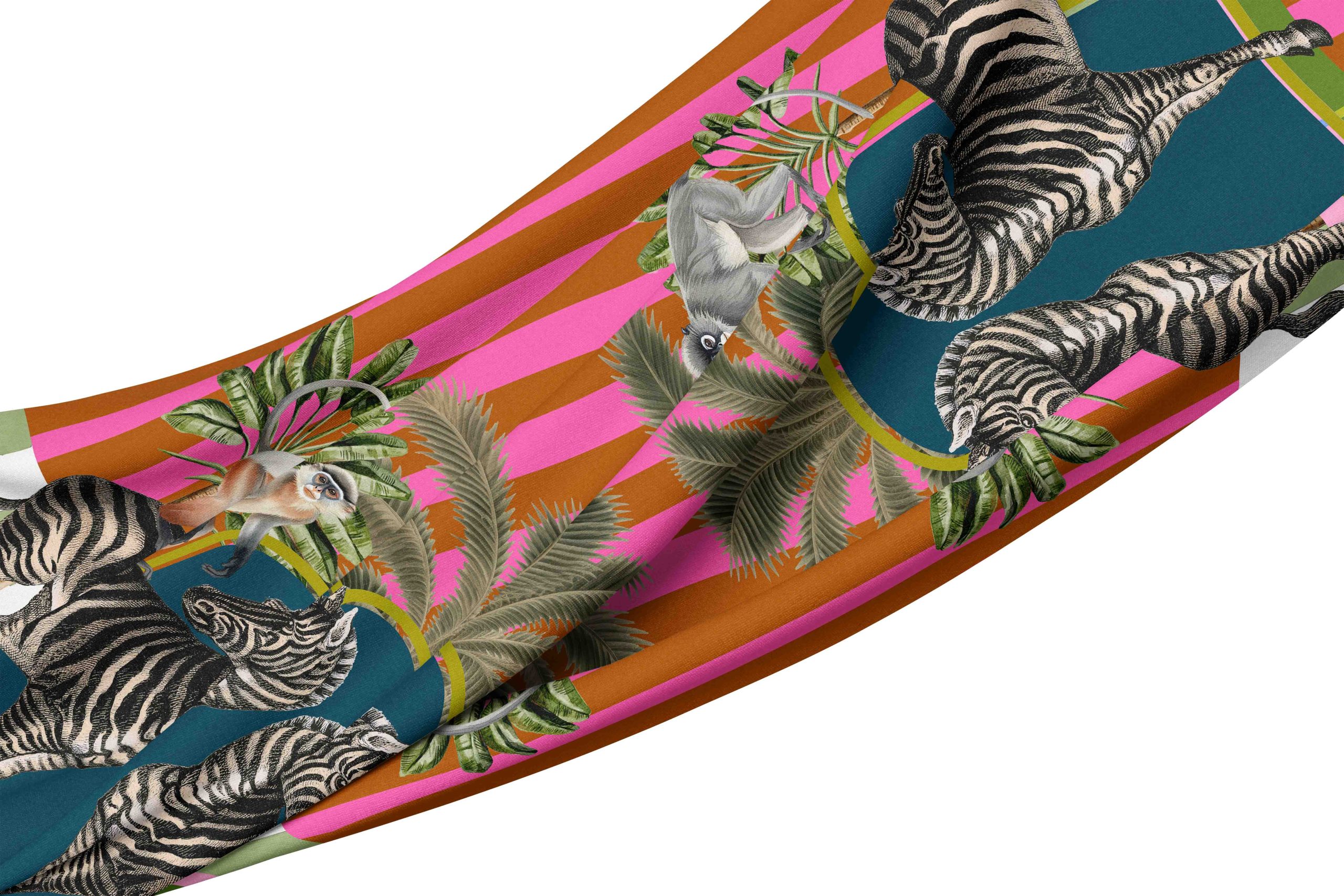 __tablecloth zebra1 Tablecloth - Safari Zebra Twins - Image 1