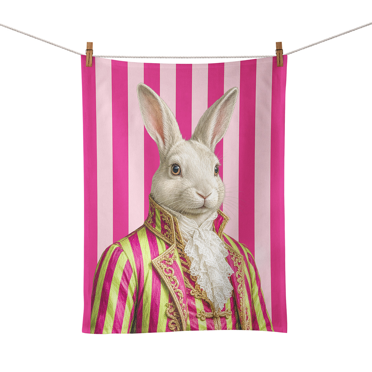 Red Rabbit Foodtowel4 Food Towel - Haas Pink Stripe Jacket - Image 1