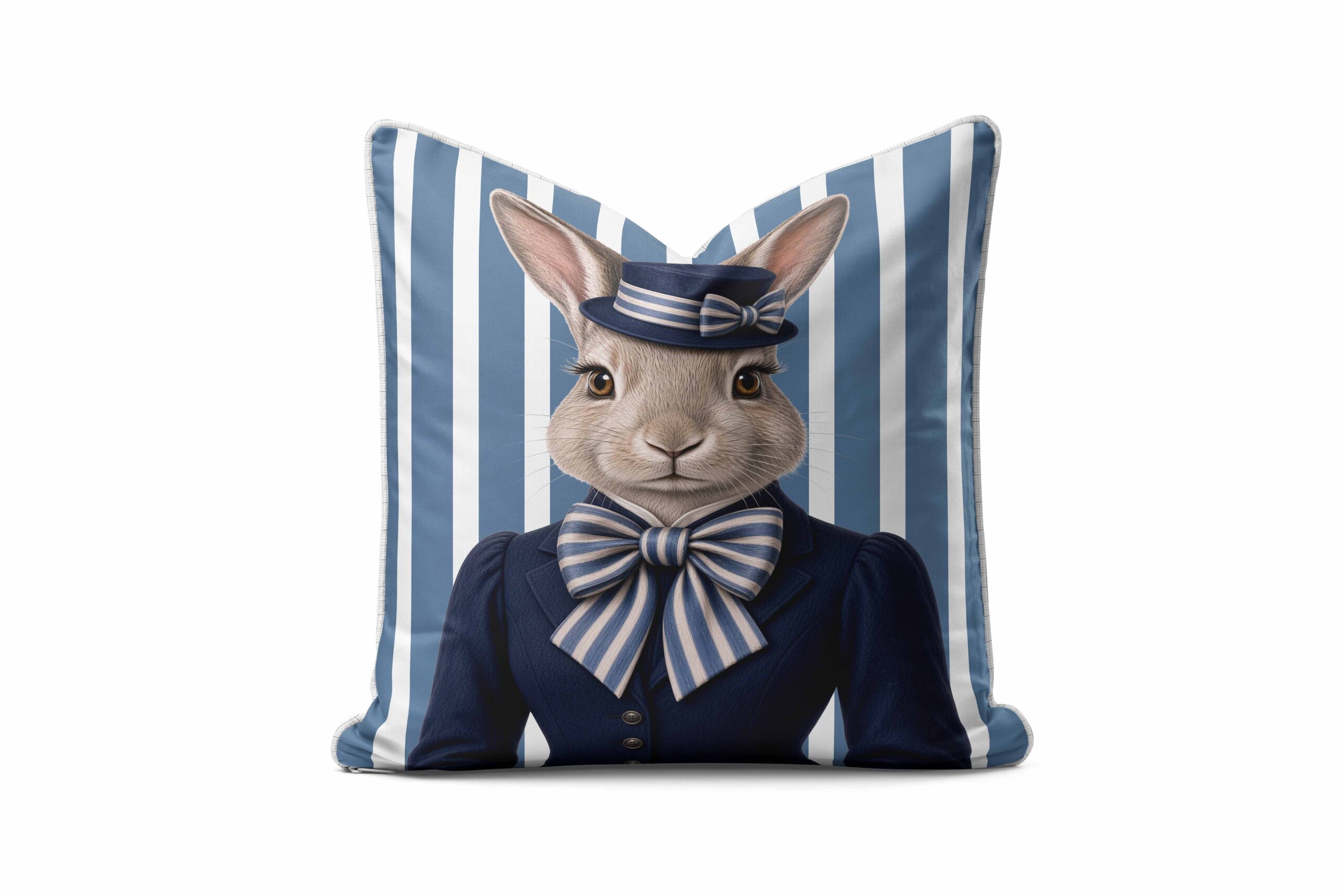 Scatter light Blue 2 A Scatter Cushion – Haas Blue Stripe Hat - Image 1